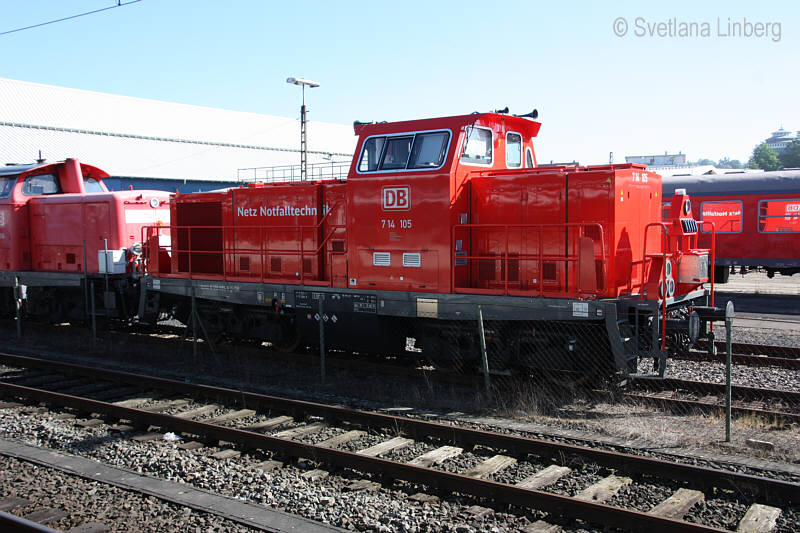 Bild der Rettungszuglok 714 105, Fulda, Fotografin Svetlana Linberg